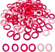 100 Pcs Baby Hair Ties, Mini Soft Baby Hair Bobbles, Seamless Elastic Toddler Hair Bands, No Metal Hair Band No Damage Fabric Toddler Accessories, for Girls Kids Toddlers and Women Ponytail Holder
