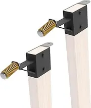KNINE OUTDOORS 2x4 T Post Target Hanger, Shooting Target Stand Base, Adjustable Height Steel Post AR500 Steel Silhouette Gong Targets Conversion Adapter
