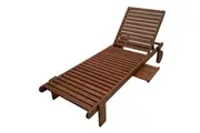 Outdoor Sun Lounger with Extendable Tray