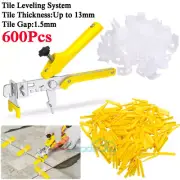 600PCS Tile Leveling System Kit Reusable Tile Spacer Wall Floor Clips Tool US