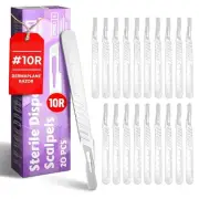 Dermaplane Razor for Women Face Disposable 10R Blades Dermaplaning Scalpels 20C