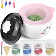 Professional Wax Heater Warmer Hair Removal Depilatory Waxing Kit + Beans Sticks