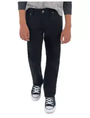 Levi's 511 Big Boys Pants Slim Fit Black Size 28X28 6379