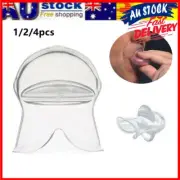 1-2x Sleep Apnea Aid Tool Silicone Anti Snore Tongue Retaining Device With Case