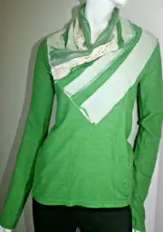 BNWT Desigual Green Cotton Aina Sweater Pullover Jumper