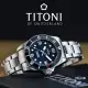 【TITONI 梅花錶】SEASCOPER 天文台認證 600米 潛水機械腕錶 42mm(83600S-BE-255 藍)