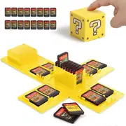 Mintian Switch Game Card Case, Game Card Holder for Nintendo Switch Games with 16 Slots(Yellow)