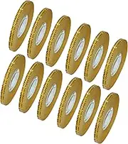 JVCC ATG Tape [Acid Neutral] (ATG-7502): 1/4 in. x 36 yds. (Clear Adhesive on Gold Liner) [12 Pack]