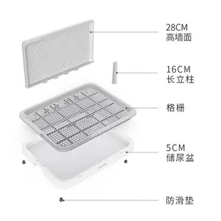 寵物狗便盆 狗廁所 尿便板 狗廁所泰迪大中小型犬拉屎尿盆便盆大號寵物小狗狗兔子用品沖水【XXL18664】