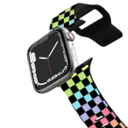 Apple Watch Series 4-6, SE (40mm) Impact Band Rainbow Checkerboard