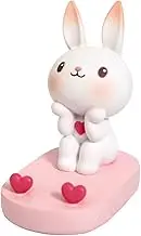 LUOZZY Phone Holder Cute Rabbit Cell Phone Mount Stand Desktop Mobile Phone Rack for Home
