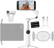 Insta360 Flow 2 Pro White AI Tracker Bundle Smartphone Selfie Tripod Stabilizer