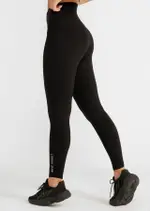 [Lorna Jane] Lotus No Chafe Full Length Leggings in Black, Size - Large L Black