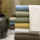 1200 Thread Count 100% Egyptian Cotton Stripe Bed Sheet Set 15 COLORS / 6 SIZES