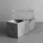 Rectangular Planter Mold Garden Container Flowerpot Cement Concrete Crafts Mould
