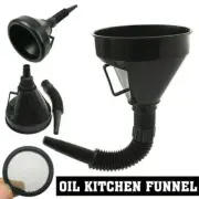 FLEXIBLE Silicone Collapsible Foldable Silicon Kitchen Funnel Hopper
