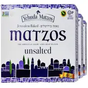 Unsalted Matzo Thins, 10.5oz (3 Pack) Airy, Crisp & Delicious Matzah Crackers...