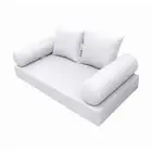 |COVER ONLY| Style4 Queen Knife Edge Daybed Mattress Bolster Pillow Covers AD105
