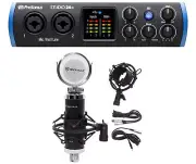 Presonus STUDIO 24C 2x2 USB-C Audio MIDI Recording Interface+Studio Microphone