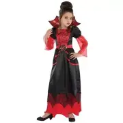 Vampire Queen Costume Large 12-14 Jacket Pants Mask Halloween Girls Gothic New