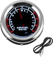X AUTOHAUX Air/Fuel Ratio Gauge 2" 52mm AFR Controller Gauge Colorful Pointer Car Vehicle Automotive Universal Silver Tone Black White