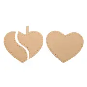 Acrylic Keychain Pattern Heart Shaped Pendant HandMade Leather Goods Template