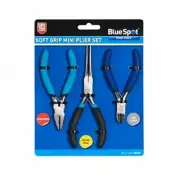Blue Spot 08512 3Pce Mini Plier Set Needle,Combination,Side Cut
