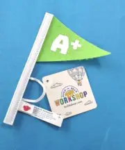 BUILD A BEAR A+ Flag Wristie Graduation A Student BNWT