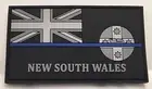 NSW Thin Blue Line, Police Rubber / PVC Patch, State Flag, Hook Rear, TBL