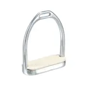 New EquiRoyal Fillis Stirrup Irons - 4 1/2" with Pads