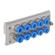 A● SMC KDM10P-08 PBT Push-To-Connect Tube Fitting Rectangular Multi-Connector