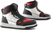 Falco Harlem Ladies Motorcycle Shoes, black-white-red, Size 36 for Women Black White Red