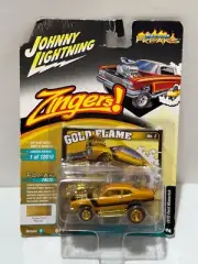 Johnny Lightning Zingers 1972 FORD MAVERICK Gold Flame 1:64 Diecast New