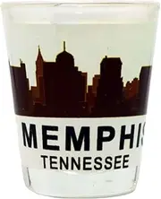 Memphis Tennessee Sunset Skyline Shot Glass