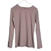 Pea Bee & Jae Rose Long Sleeve T-Shirt Shell Girls Medium 7/8 Slim Fit Stretch