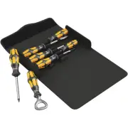 Wera 05137812001 Kraftform 900/7 Chiseldriver Screwdriver Set, 7 Pc.