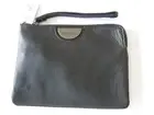 Mimco Medium Echo Pouch Black & Gunmetal, BNWT RRP $99 BRAND NEW Leather Wallet