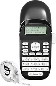 Phomemo Label Maker Machine with Tape-Label Maker with QWERTY Keyboard,Bluetooth Labeler Label Printer Machine with Backlit Screen, Multiple Symbols Borders Fonts for Home School Office Organization