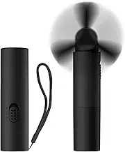 OLV Handheld Mini Fan Portable Rechargeable 3000mAh USB Battery Powered 22+Hrs Runtime Small Hand Held Fan Foldable Pocket Personal Fan Gifts for Women Girls Men Office,Travel,Outdoor - Black