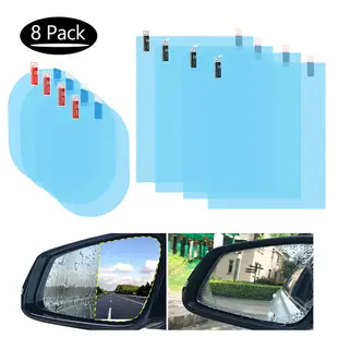 8Pcs/Set Car Rearview Mirror Film,Car Side View Mirror,HD Na