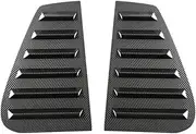 A Pair Car Rear Side Window Shutter Cover Trim Window Louver Side Air Vent Trim Compatible for VW Golf 4 MK4 1997-2006(Carbon Look)