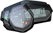 Screen Protector Motorcycle Speedometer Scratch Cluster Screen Protection Film Protector, for YZF R3 MT-03 YZF-R3 MT03 YZFR3 2015-2017 Motorcycle Screen Protector(BLACK 2 pcs)