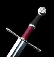 Custom Hand Forged Battle-Ready Sword, Raven Longsword, Medieval crusader Sword