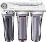 AQUATICLIFE 4-Stage Reverse Osmosis Water Filtration Deionization System, RO/DI Filter Unit 100 GPD