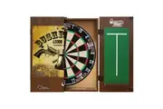 Tex Darts Titan Dart Board + Ned Kelly Bush Ranger Cabinet + Darts