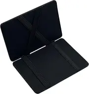 [AfitLulu] Magic Wallet, Money Clip Wallets for Men with 4 Card Slots and Banknote Slots, Ultra-Thin Double Fold Minimalist Wallet for Men, Black, Magic