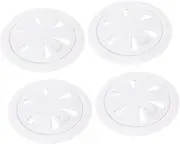 4PCS Sink Sewer Anti-Blocking Sink White Hair Proof Floor Drain Anti-Blocking Cover Drain Plug Sewer Cover Strainer Kitchen Sewer Drainer Filter Filter Cap Filter Tool
