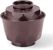 J-Kitchens Tagosaku Bowl (Soup Bowl, Bowl, Wan, Lacquerware), Shintamenai Black, 4.0 x 4.0 x 3.7 inches (10.1 x 10.1 x 9.3 cm), ABS Resin, Made in Japan