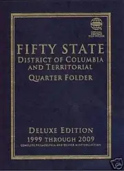 WHITMAN Fifty State w/Territories Philadelphia & Denver Quarter Folder #8078