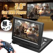 7.8" Portable DVD Player Swivel Screen Rechargeable TV Player Car Gamepad P0L5